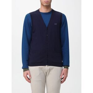 Sun68 Suit Vest Men Navy